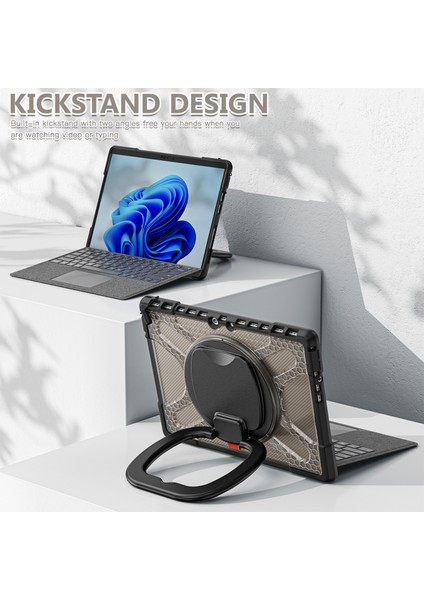 Microsoft Surface Pro 8 Çay Rengi Için Tpu + Pc Kılıfı (Yurt Dışından)