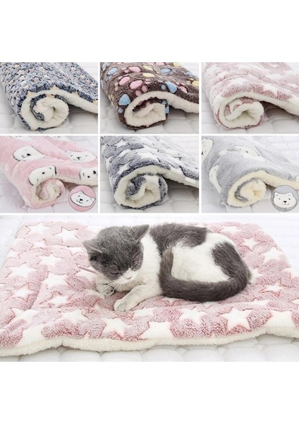 Açık Sarı Stil 30X30CM Pet Uyku Mat Kedi Yatak Köpek Yatağı Kalınlaşmış Pet Yumuşak Yün Mat Battaniye Mmattress Ev Taşınabilir Yıkanabilir Sıcak Halı (Yurt Dışından)