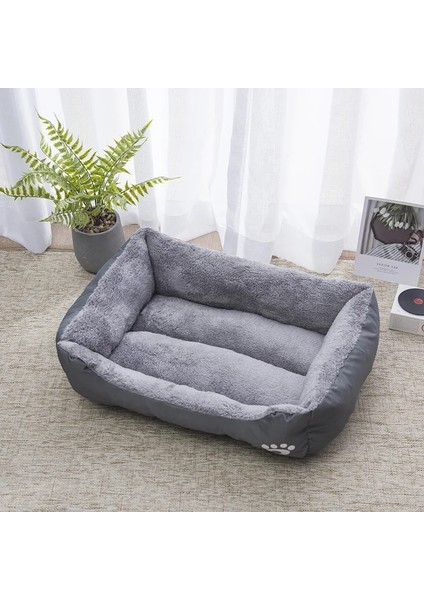 Stylee Gri Tarzı 60X45X15CM Köpek Yatağı Kanepe Paspasları Küçük Orta Büyük Köpek Için Yumuşak Köpekler Için Yıkanabilir Ev Kedi Köpek Kulübesi Için Mat Yastık Kedi Yatağı (Yurt Dışından)