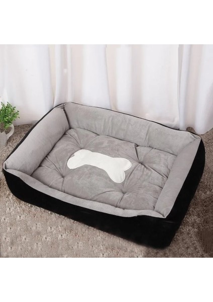 Stylee Gri Tarzı 60X45X15CM Köpek Yatağı Kanepe Paspasları Küçük Orta Büyük Köpek Için Yumuşak Köpekler Için Yıkanabilir Ev Kedi Köpek Kulübesi Için Mat Yastık Kedi Yatağı (Yurt Dışından)