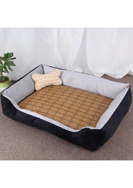 Stylee Gri Tarzı 60X45X15CM Köpek Yatağı Kanepe Paspasları Küçük Orta Büyük Köpek Için Yumuşak Köpekler Için Yıkanabilir Ev Kedi Köpek Kulübesi Için Mat Yastık Kedi Yatağı (Yurt Dışından)