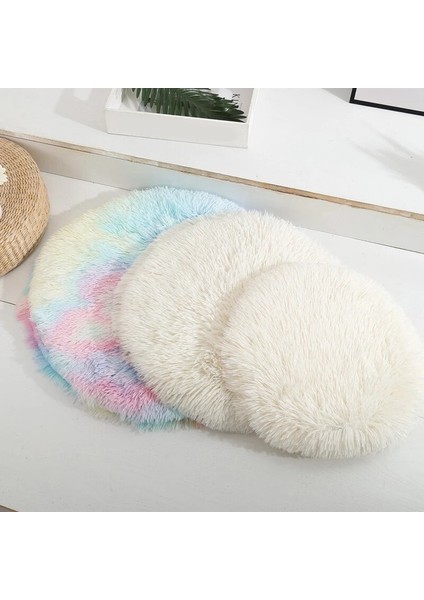 Kayısı Tarzı 50 cm Köpek Yatağı Mat Uzun Peluş Yumuşak Kabarık Pet Yuvarlak Yastık Kediler Yatak Battaniyesi Pedi Küçük Köpekler Uyuyan Orta Büyük Gereçlercama De Perro (Yurt Dışından) modelleri