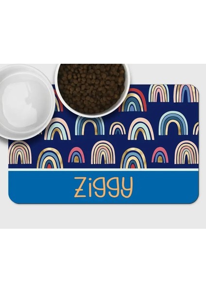 Y Tarzı 45X30CM Sevimli Özel Ad Pet Placemat Kaymaz Mat Su Geçirmez Köpek ve Kedi Kaseler Tabaklar Placemat Pu Malzeme Içme Besleme Placemat (Yurt Dışından)