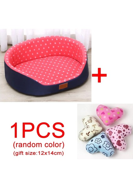 Yastık Tarzı ile Kırmızı 48X36X18 cm Sonbahar ve Kış Sıcak Pet Köpek Kedi Evrensel Yataklar Yumuşak Yastık Kanepe Yatak Için Küçük Orta Köpek Peluş Rahat Köpek Yuva Mat Pad (Yurt Dışından)