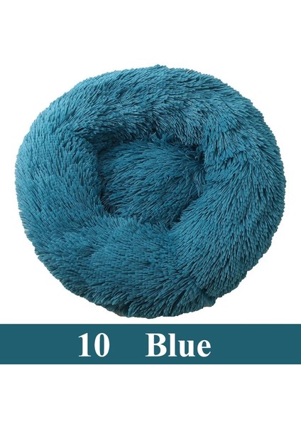 Mavi Stil Xs Beden Uzun Peluş Sakinleştirici Pet Yatak Kedi Veya Köpek Için Yuvarlak Peluş Köpek Mat Kediler Evi Yuva Yumuşak Köpek Sepeti Pet Yastık Taşınabilir Malzemeleri (Yurt Dışından)