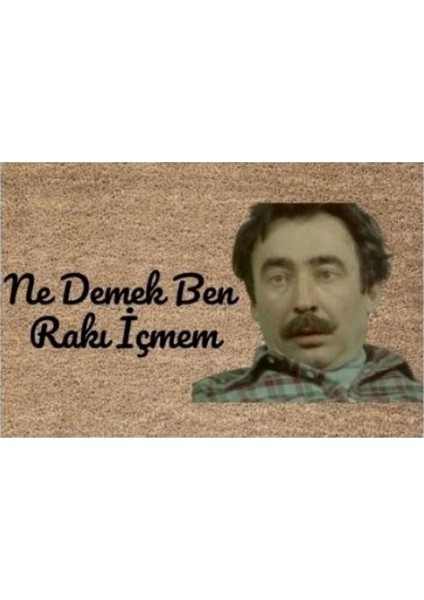 Kapı Önü Paspası Dekoratif Dijital Baskı Ne Demek P-2381