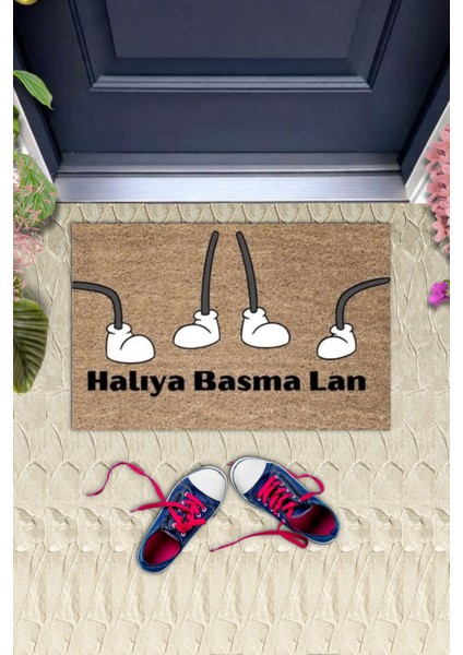 Kapı Önü Paspası Dekoratif Dijital Baskı Halıya Basma Lan P-2384