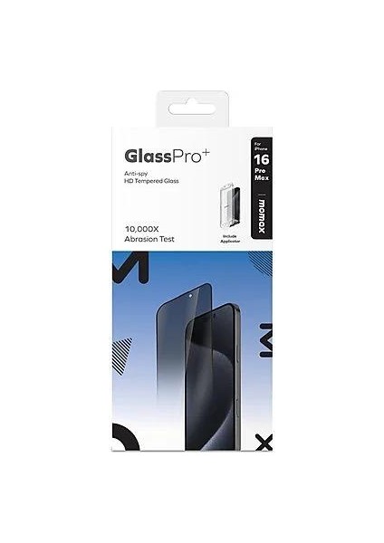 Glass Pro+ Anti-Spy Hd Temperli Kırılmaz Cam 16 Pro - Ekran Koruyucu