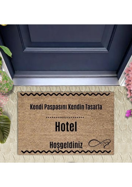 Kapı Önü Paspası Dekoratif Dijital Baskı Hotel P-2542