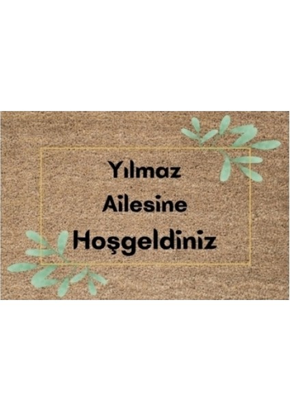 Kapı Önü Paspası Dekoratif Dijital Baskı Kişiye Özel P-2316