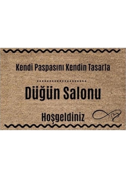 Kapı Önü Paspası Dekoratif Dijital Baskı Düğün Salonu P-2517
