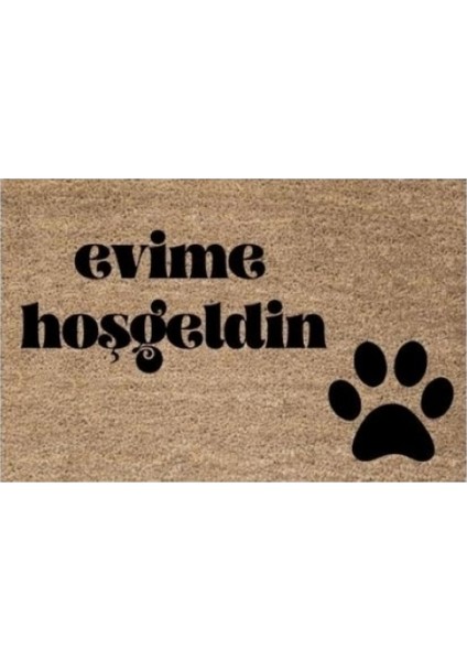 Kapı Önü Paspası Dekoratif Dijital Baskı Evime Hoşgeldin P-2426
