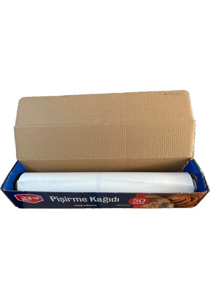 Beyaz Yağlı Fırın Tepsi Pişirme Kızartma Kağıdı - 37 cm x 50 mt - 5 Adet modelleri