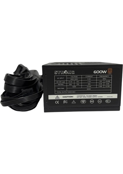 600W 80+ Bronze Apfc Power Supply Güç Kaynağı