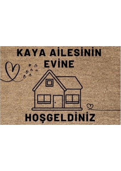 Kapı Önü Paspası Dekoratif Dijital Baskı Kişiye Özel P-2443