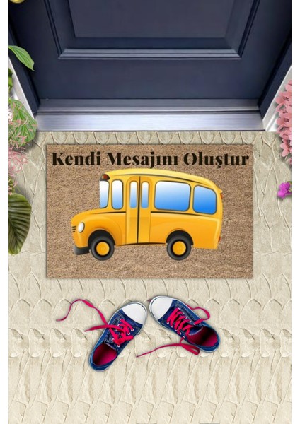 Dijital Baskı Kişiye Özel Iç Kapı Dekorasyon Paspas PS11218