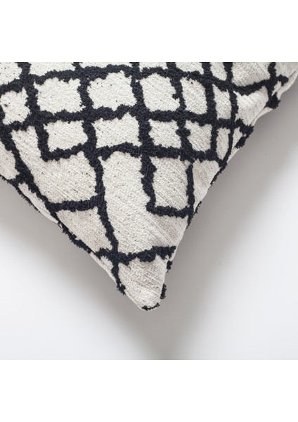 Maya - Etnik Kilim Desenli Kırlent 50X50 - Siyah & Beyaz (Ic Yastık Dahil) modelleri