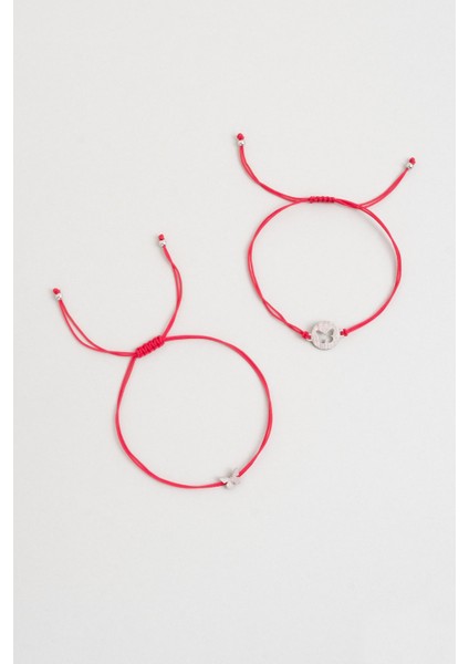 Anne ve Kız 18 Ayar Beyaz Altın Kaplama Gümüş Kelebek Bileklik fiyatları