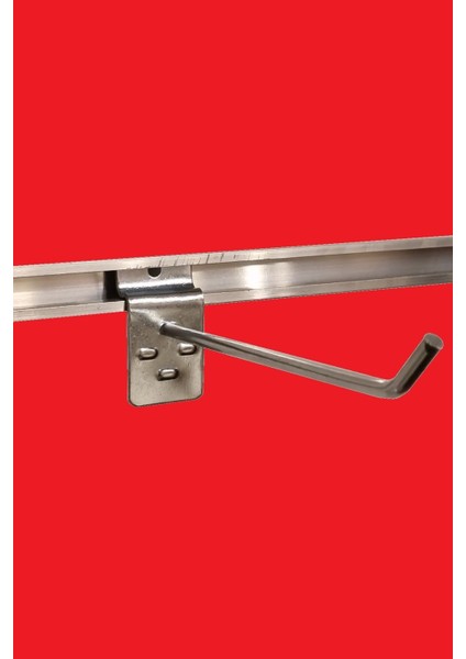 20 Adet 20 cm Galvaniz Kanallı Pano Raf Askısı Kanallı Pano Kancası