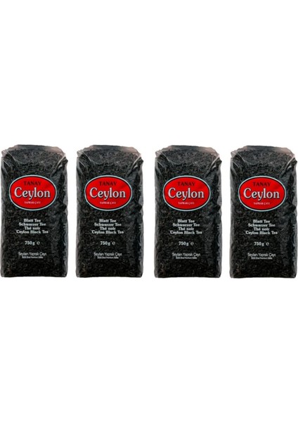 Seylan Yaprak Çayı (Ceylon Çay 750 gr) x 4 Adet YENİ SAĞLAM KOLİSİN DE