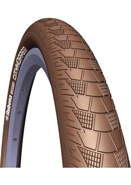 28*2,00 V99 Cıtyhopper Brown Antipuncture Reflex Bisiklet Dış Lastik