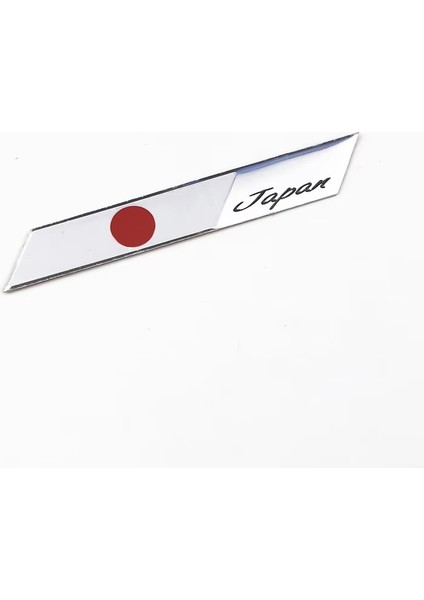 Japan Enine Düz Tip Krom 3D Metal Oto Amblem