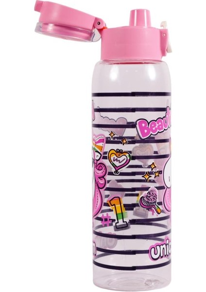 161417-818 Askılı Desenli Opak Desenli Matara 500 ml