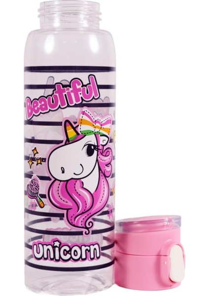 161417-818 Askılı Desenli Opak Desenli Matara 500 ml