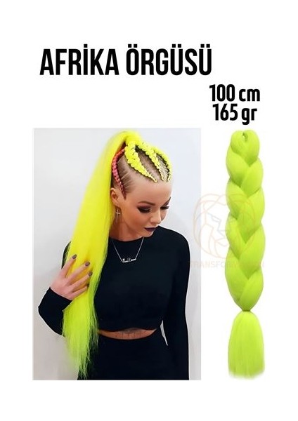 Afrika Örügüsü Rasta 100 cm 165 gr 1096 Sarı