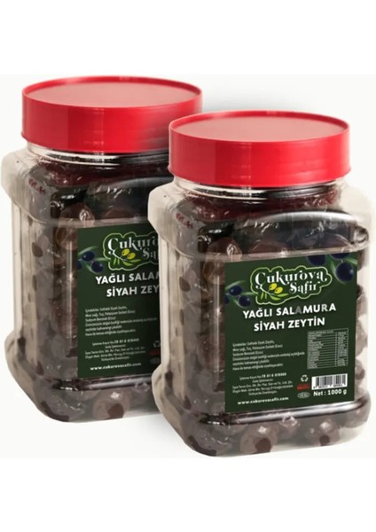 Gemlik Doğal Sofralık Yağlı Siyah Sele Zeytin 1000 gr