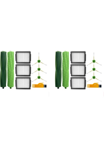 Romba Eı Serisi E5 E6 E7 I3 I6 I7+ Plus J7 Elektrikli Süpürge Silindiri Yan Fırça Hepa Filtre Yedek Parçaları Için 2 Set (Yurt Dışından)