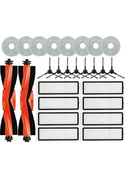 Robot Süpürge S20+ / S10 Plus / B108GL / B108CN B113CN Parçalar Aksesuarlar Filtre Ana Yan Fırça Paspas ile Uyumludur (Yurt Dışından)