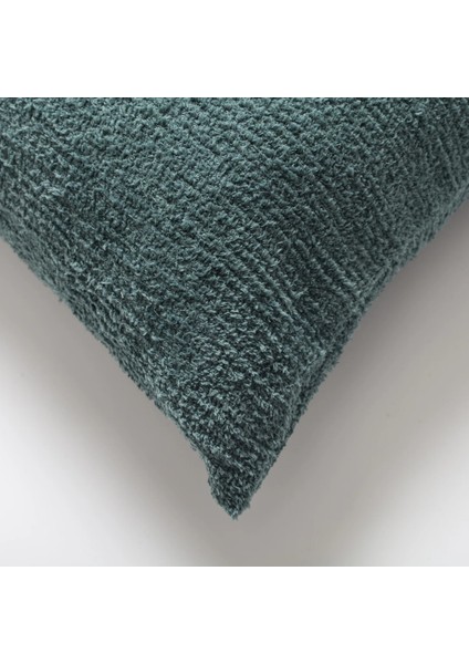 Cozy - Sheepskin Dokulu Tüylü Kırlent 50 x 50 - Petrol (Ic Yastık Dahil) fiyatları