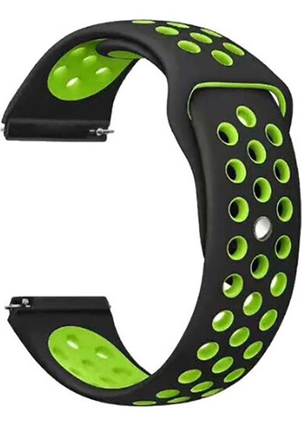 Huawei Gt2 46MM Krd-02 Uyumlu Kordon Zore - Siyah-Yeşil