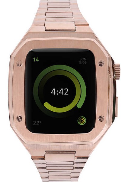 Watch 7 45MM Uyumlu Krd-64 Metal Kordon Zore - Rose Gold
