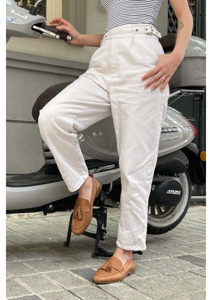 Kadın Püskül Detaylı Hakiki Deri Loafer modelleri