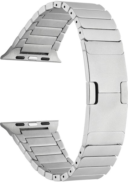 Watch Ultra 49MM Kordon Uyumlu Krd-35 Metal Strap Kayış Zore - Gümüş