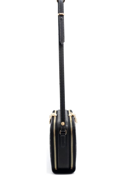 Kadın Çapraz Çanta 888-45887 Sılver Polo Çapraz Bayan Çantası M178 Füme-Mat Siyah fırsatları