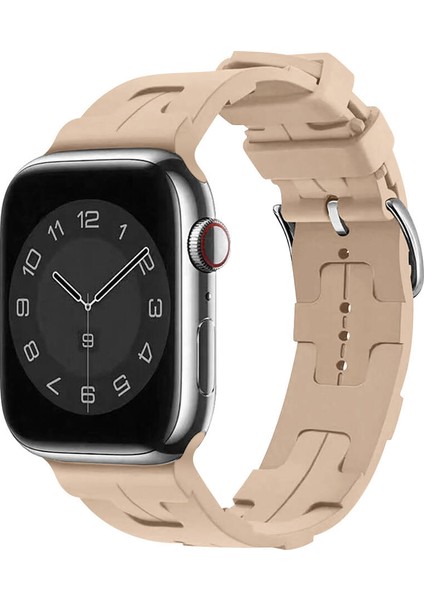 Watch 7 41MM Krd-92 Uyumlu Kordon Zore - Kahve Açık