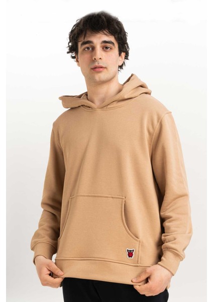 Çıt Çıt Detaylı Kapüşonlu Erkek Sweatshirt fırsatları