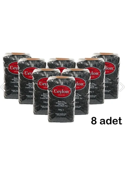 Seylan Yaprak Çayı (Ceylon Çay 750 gr) x 8 Adet (Koli)