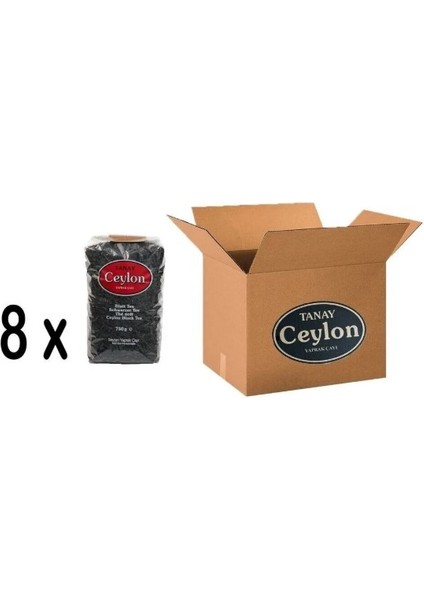 Seylan Yaprak Çayı (Ceylon Çay 750 gr) x 8 Adet (Koli)