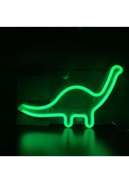Dinazor Neon LED Işıklı Masa Lambası Dekoratif Aydınlatma Gece Lambası fiyatları