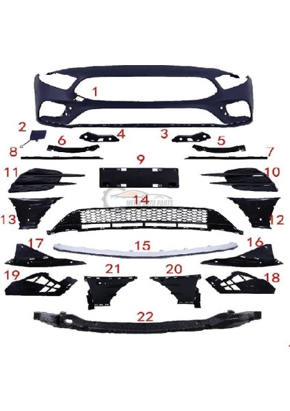 - Ön Tampon Set Amg W177 2020- - 1778802801