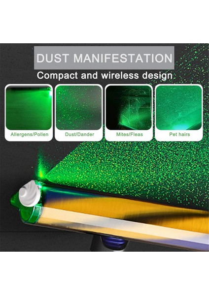 2 Adet Elektrikli Süpürge Toz Göstergesi LED Lamba Evcil Hayvan Tüylerini Ortaya Çıkarmak ve Aydınlatmak Için Uygundur, A (Yurt Dışından) indirimleri