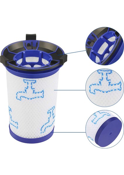 Force 360 X-Pert RH9051 RH9057 RH9059 RH9079 RH9081 Elektrikli Süpürge Aksesuarları Için 5 Adet Hepa Filtre Kiti (Yurt Dışından)