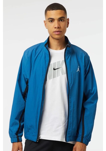Jordan Essentials Woven Full Zip Men's Jacket Erkek Dokuma Spor Ceket Mavi