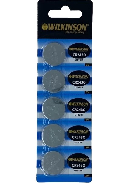 Wılkınson 2430 3V Lityum Düğme Pil 5'li Paket