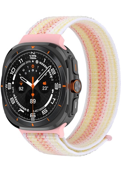 ​​galaxy Watch Ultra 47MM Zore Krd-03 Hasır Kordon-Starlight