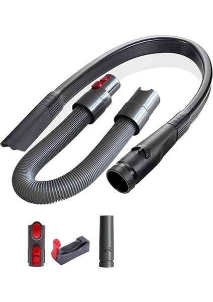 Dyson V7 V8 V10 V11 V15 Için Hortum Aksesuarları, Köşeleri ve Alanı Temizlemek Için Esnek Aralık Başlığı Adaptör Hortum Kiti (Yurt Dışından)